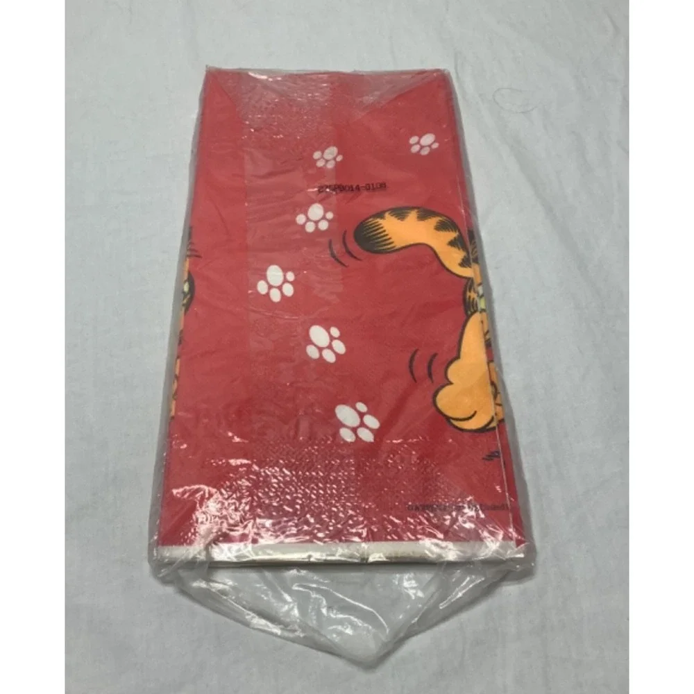 Vintage Garfield Tablecover Decorative Red Paper 1978 Comic Cat New sealed